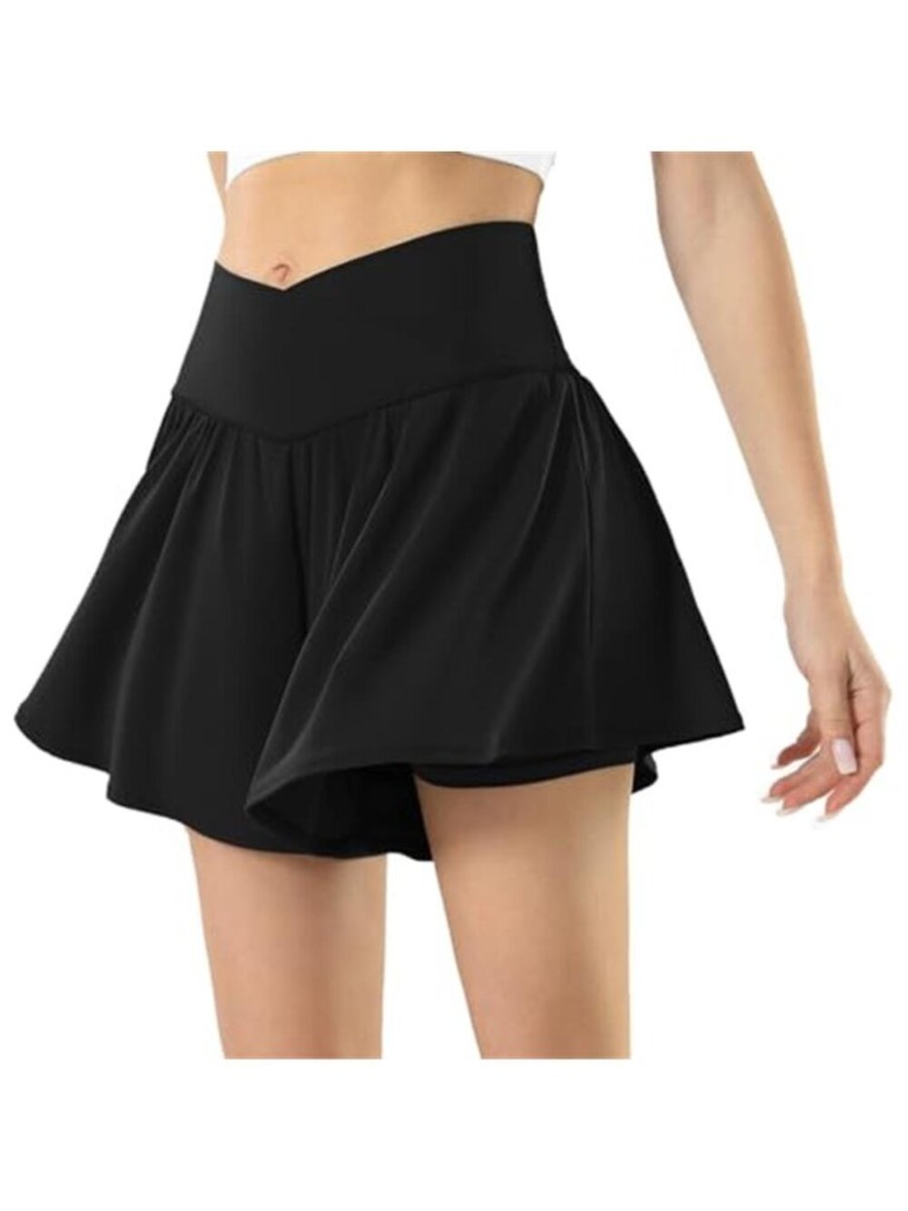 Athletic Skirt With Shorts High Waisted Tennis Running Flowy Skort With Pockets